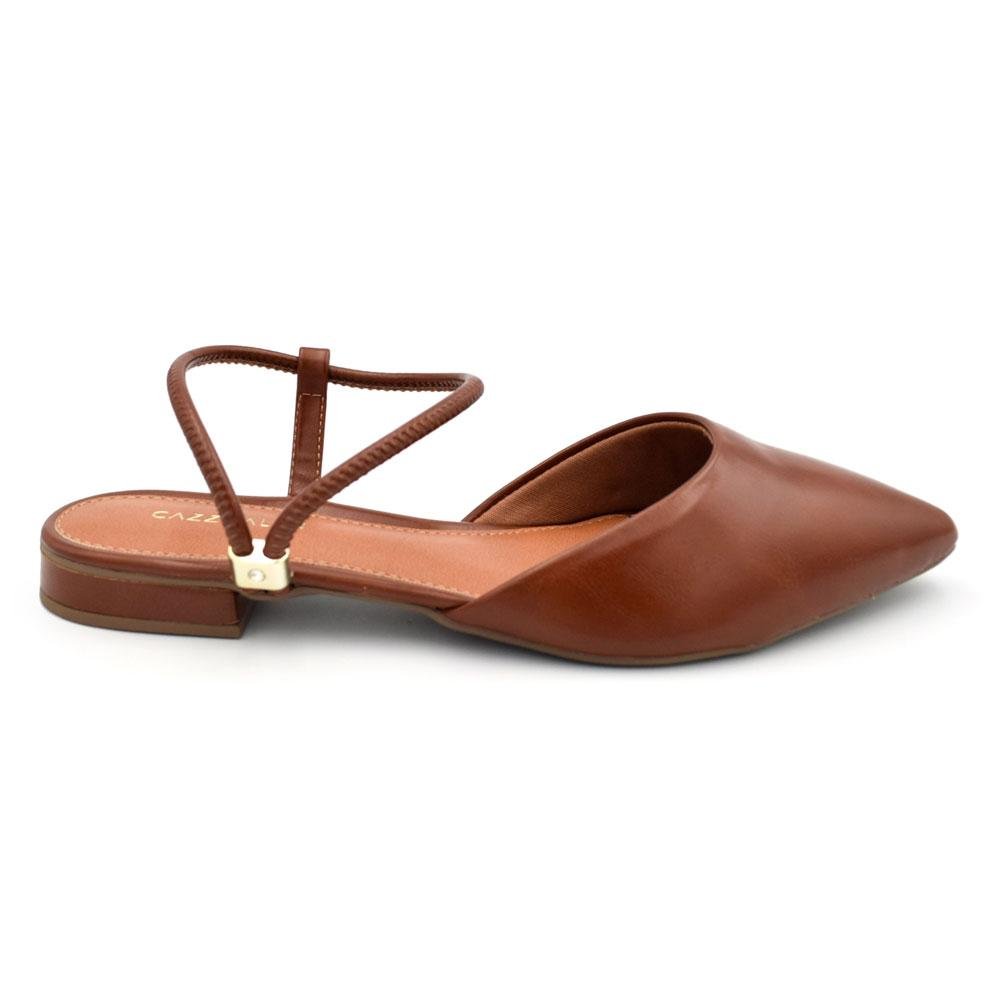 Sapatilha Slingback Feminina Cazzualen Marrom 3