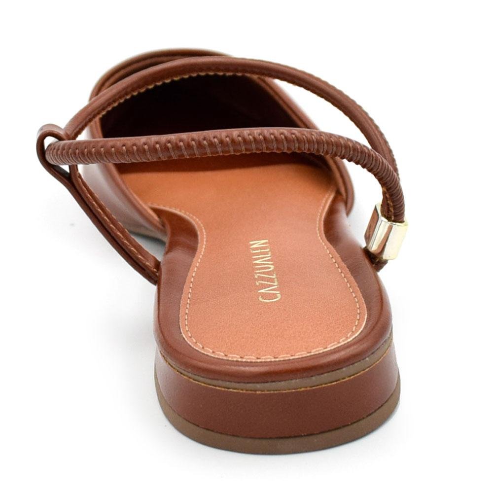 Sapatilha Slingback Feminina Cazzualen Marrom 4