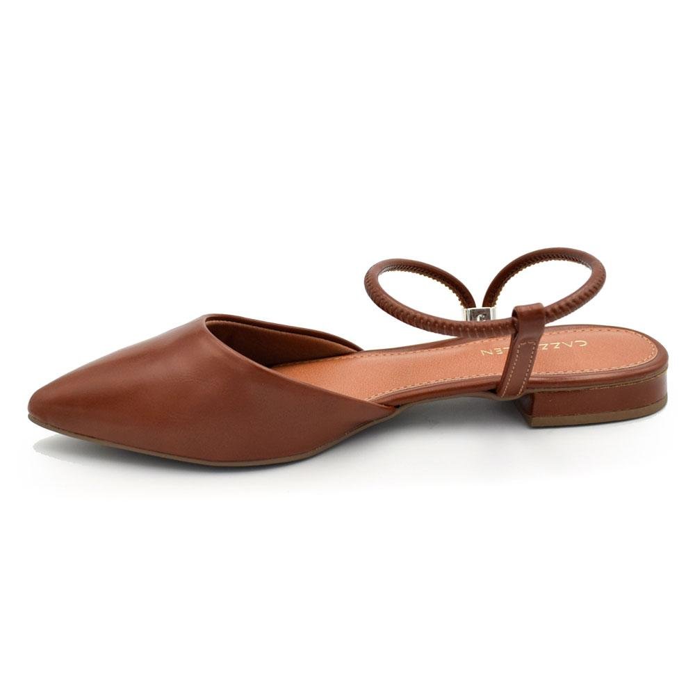Sapatilha Slingback Feminina Cazzualen Marrom 5