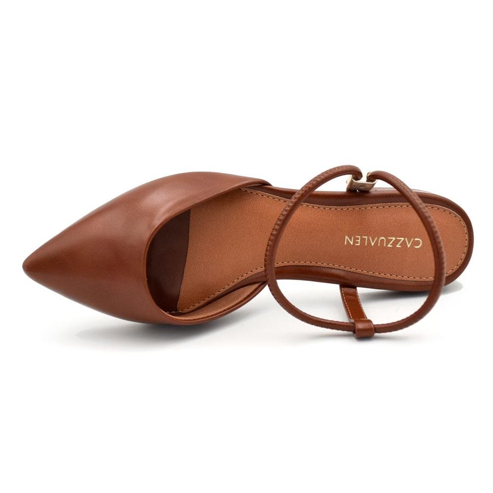 Sapatilha Slingback Feminina Cazzualen Marrom 6