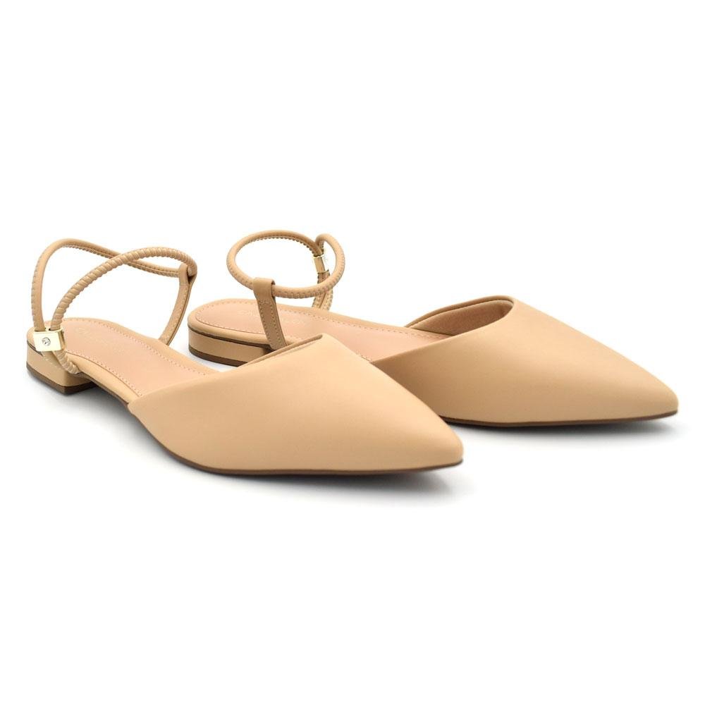 Sapatilha Slingback Feminina Cazzualen Bege 2