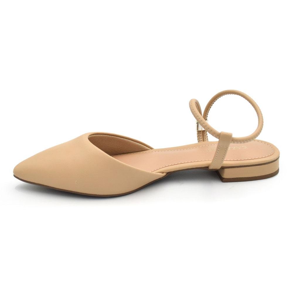 Sapatilha Slingback Feminina Cazzualen Bege 5
