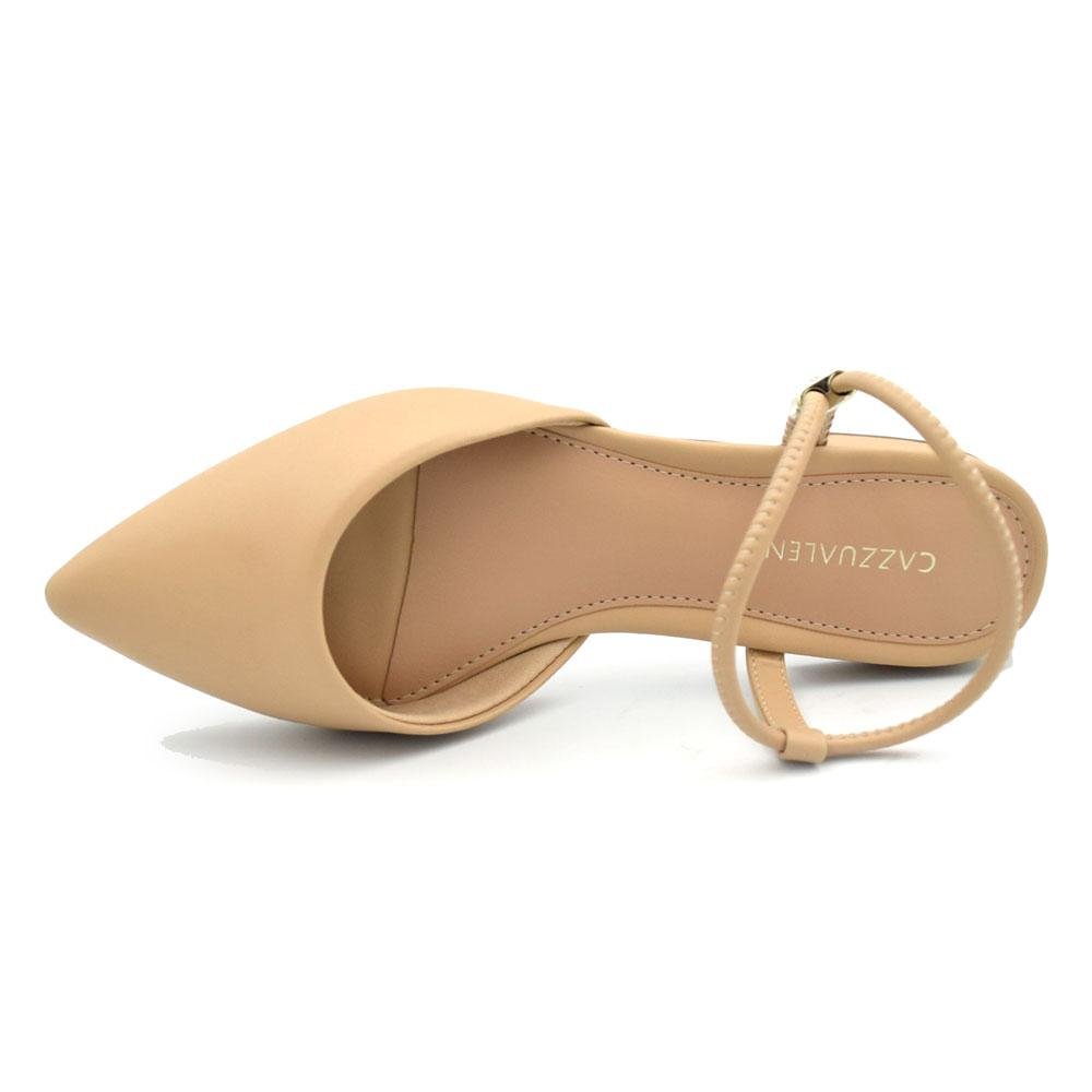 Sapatilha Slingback Feminina Cazzualen Bege 6