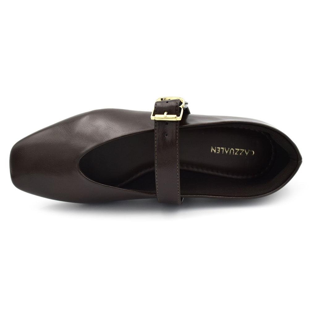 Sapatilha Mary Jane Feminina Cazzualen 58.059 Marrom 6