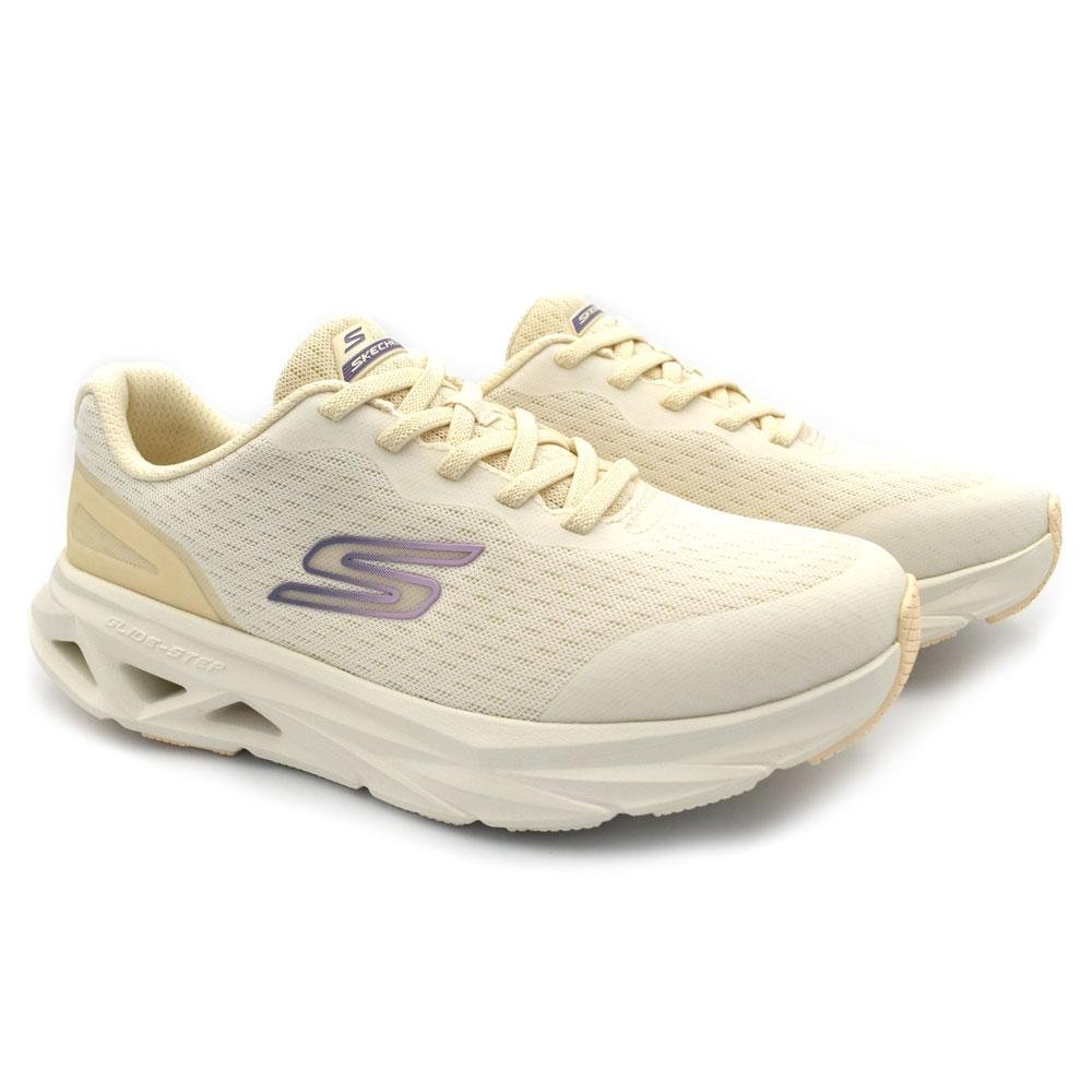 Tênis Feminino Skechers Glide Step 129826 Bege 2