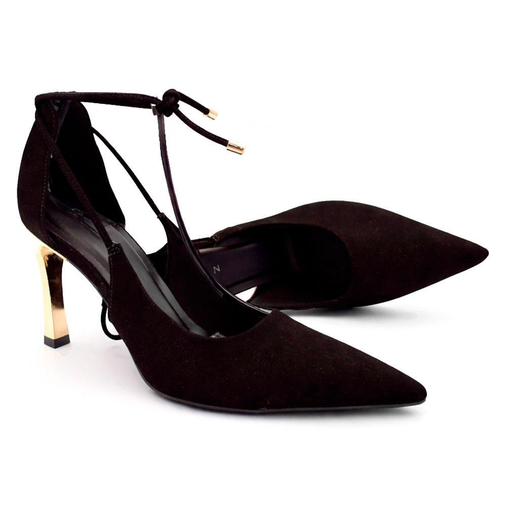 Scarpin de Salto Feminino Cazzualen T9442-224 Preto 2