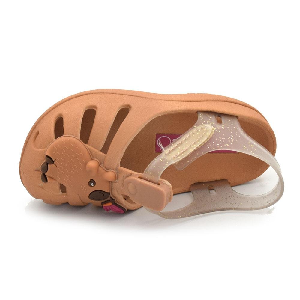 Babuche de Menina Grendene Capivara 23488 Marrom 6