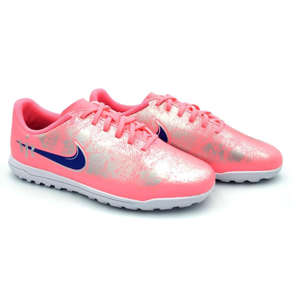 Chuteira Society Infantil Nike Vini Jr IM3653-640 Rosa 2