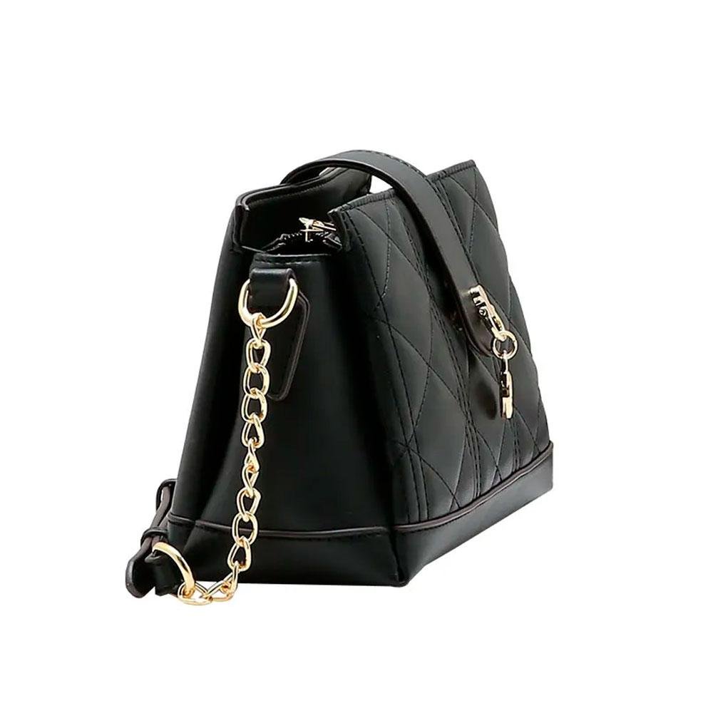 Bolsa Transversal Feminina Chenson 3485682 Preto 2