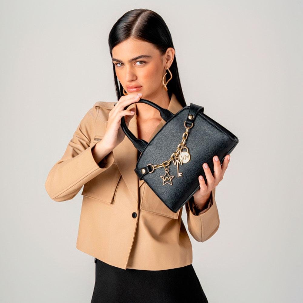 Bolsa de Mão Feminina Via Marte Preto 3