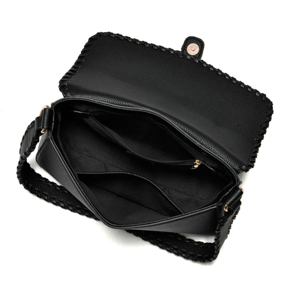 Bolsa de Ombro Feminina Via Marte Preto 4