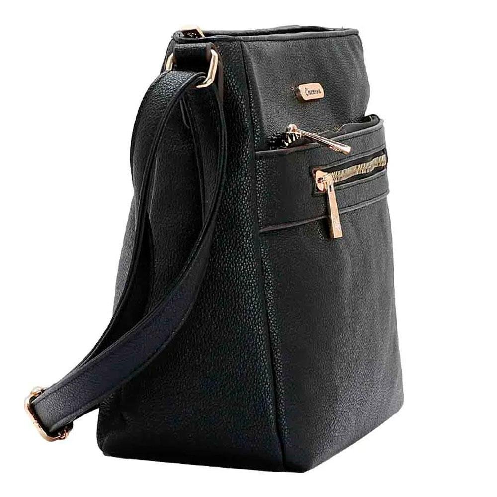 Bolsa Transversal Feminina Chenson 3484922 Preto 2