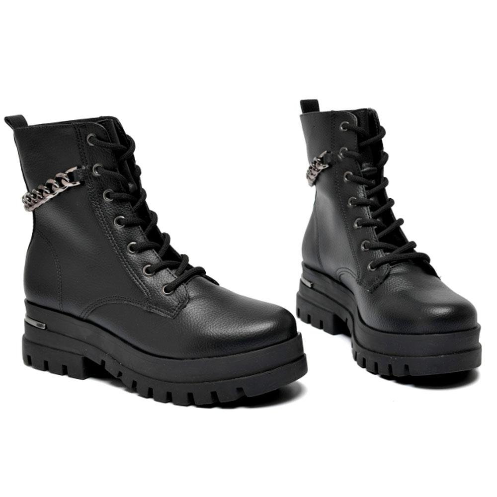 Coturno com Corrente Feminino Via Marte 007-009-01 Preto 3