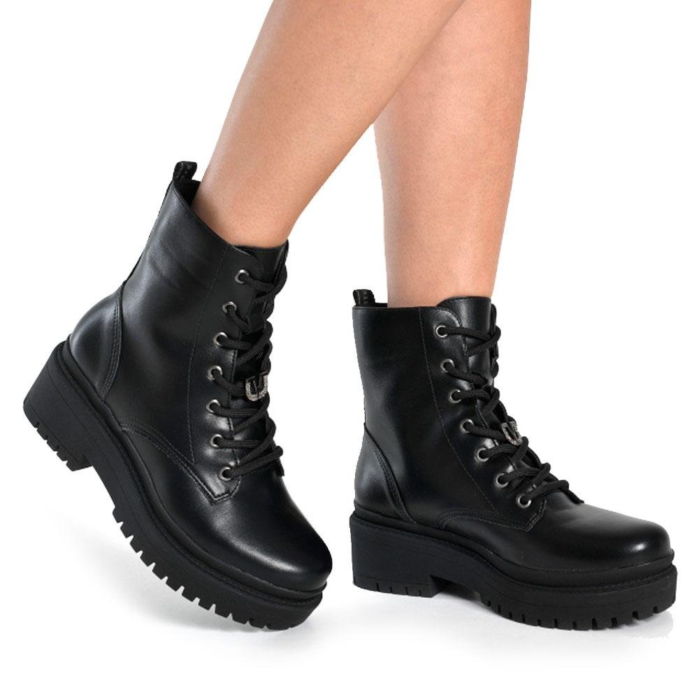 Coturno Feminino Via Marte 005-004-01 Preto 2