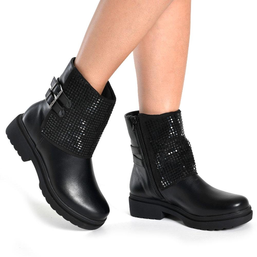 Coturno Feminino Via Marte 245-013-01 Preto 2