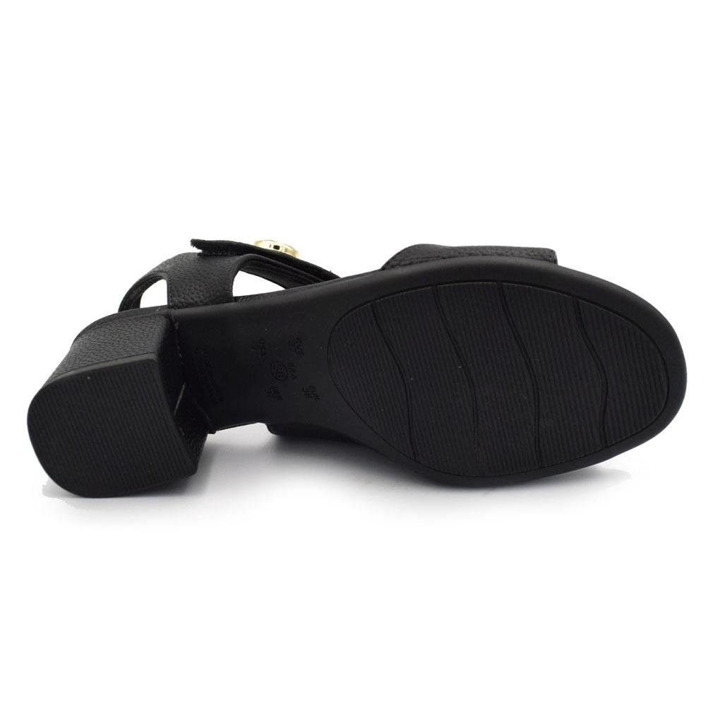 Sandália de Salto Bloco Feminina Comfortflex 2657305 Preto 7