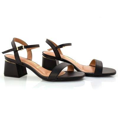 Sandália de Salto Bloco Vizzano Preto 2