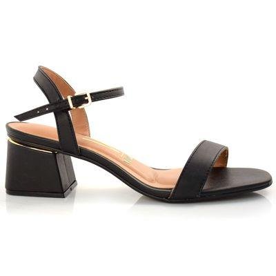 Sandália de Salto Bloco Vizzano Preto 3