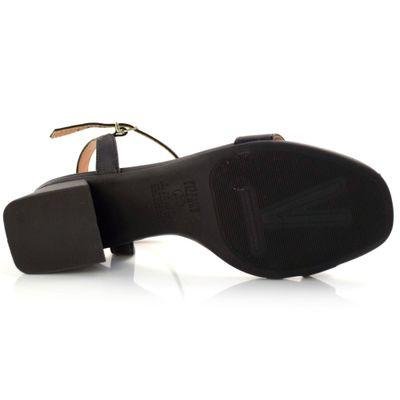 Sandália de Salto Bloco Vizzano Preto 7