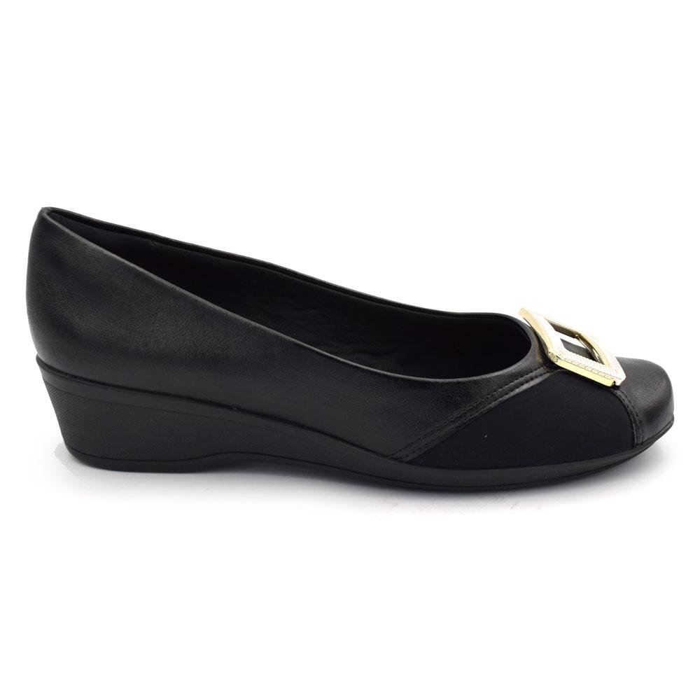 Sapatilha Anabela Feminina Comfortflex 2694303 Preto 3