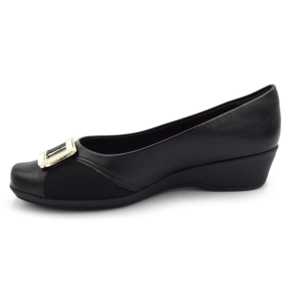 Sapatilha Anabela Feminina Comfortflex 2694303 Preto 5