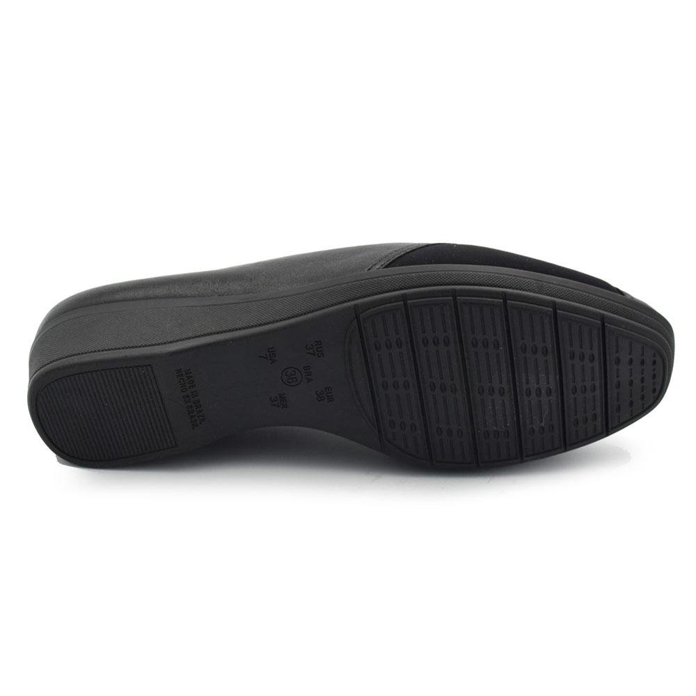 Sapatilha Anabela Feminina Comfortflex 2694303 Preto 7