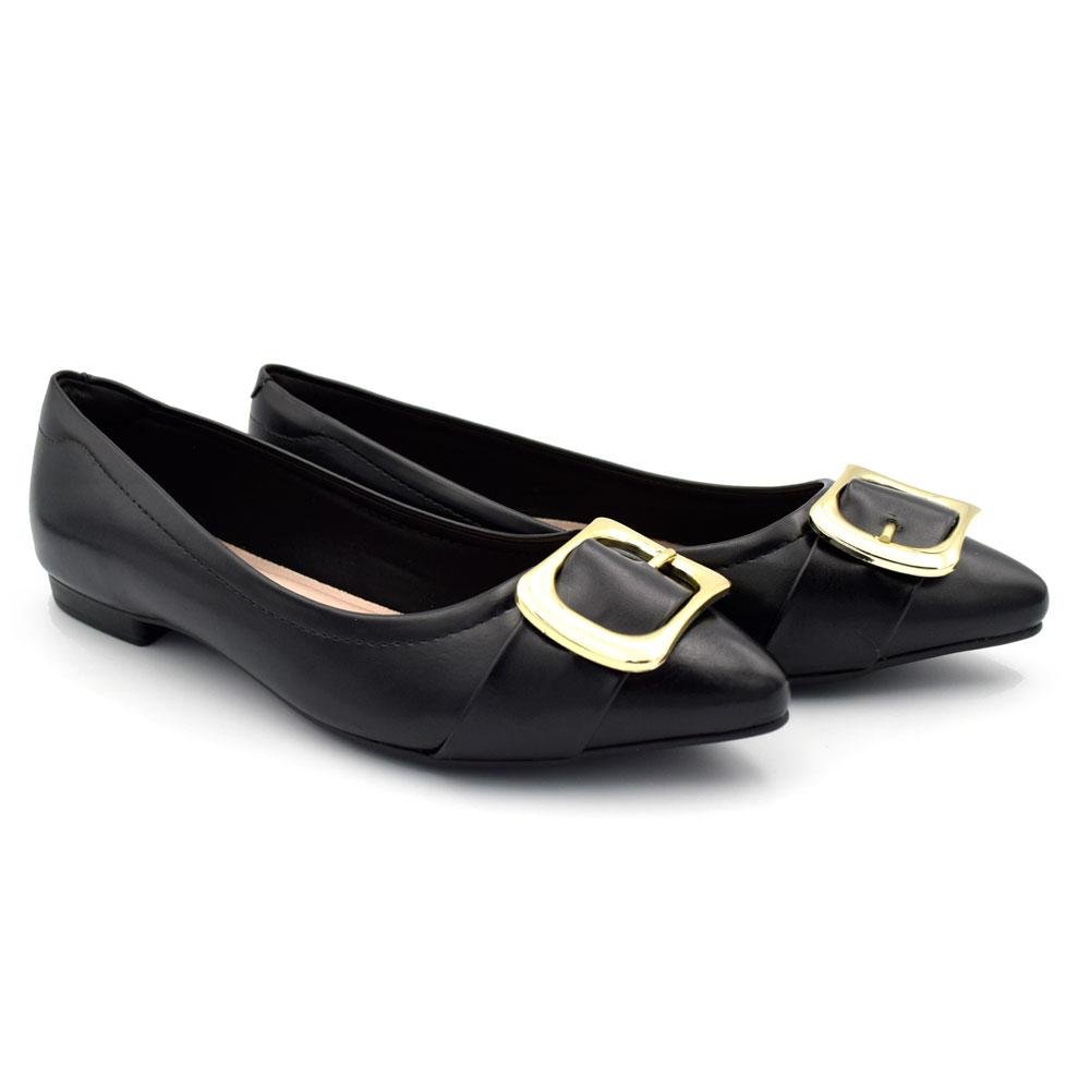 Sapatilha de Bico Fino Feminina Beira Rio 4136.1003.30277 Preto 2