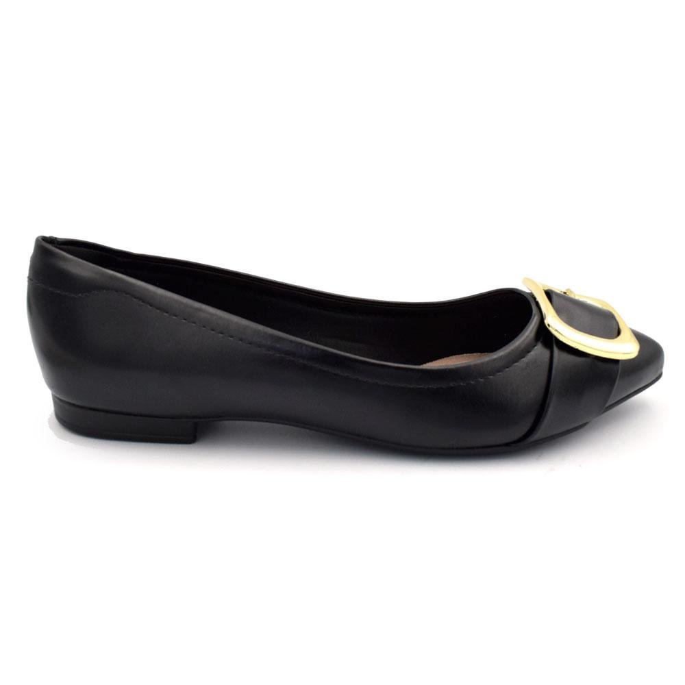 Sapatilha de Bico Fino Feminina Beira Rio 4136.1003.30277 Preto 3