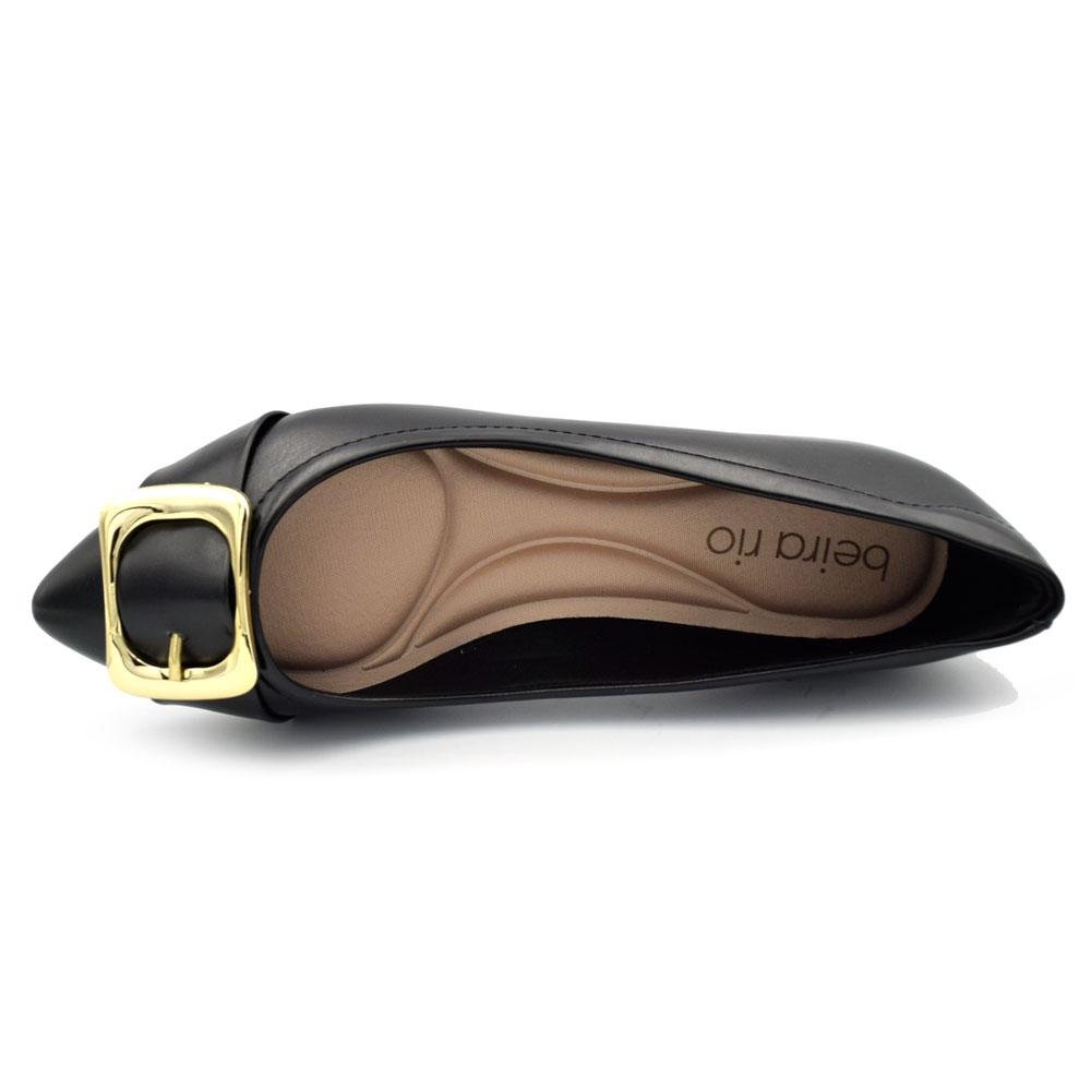 Sapatilha de Bico Fino Feminina Beira Rio 4136.1003.30277 Preto 6