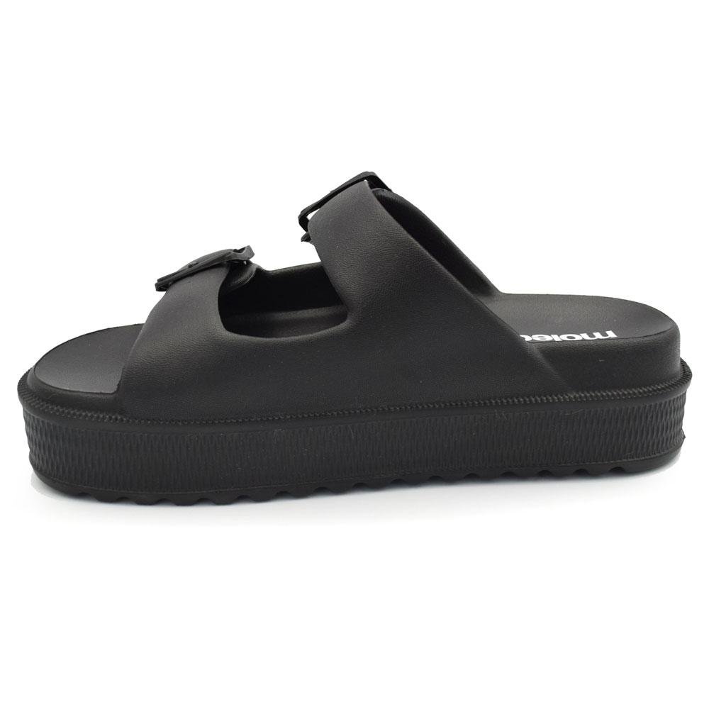 Sandália Plataforma Feminina Moleca 5577.100.23891 Preto 5