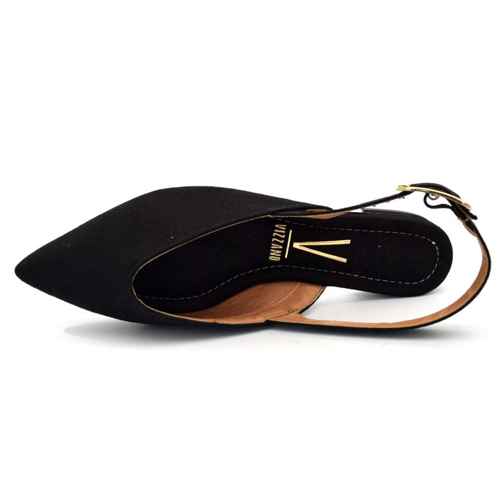 Sapatilha Slingback Feminina Vizzano 1206.1016.5881 Preto 6