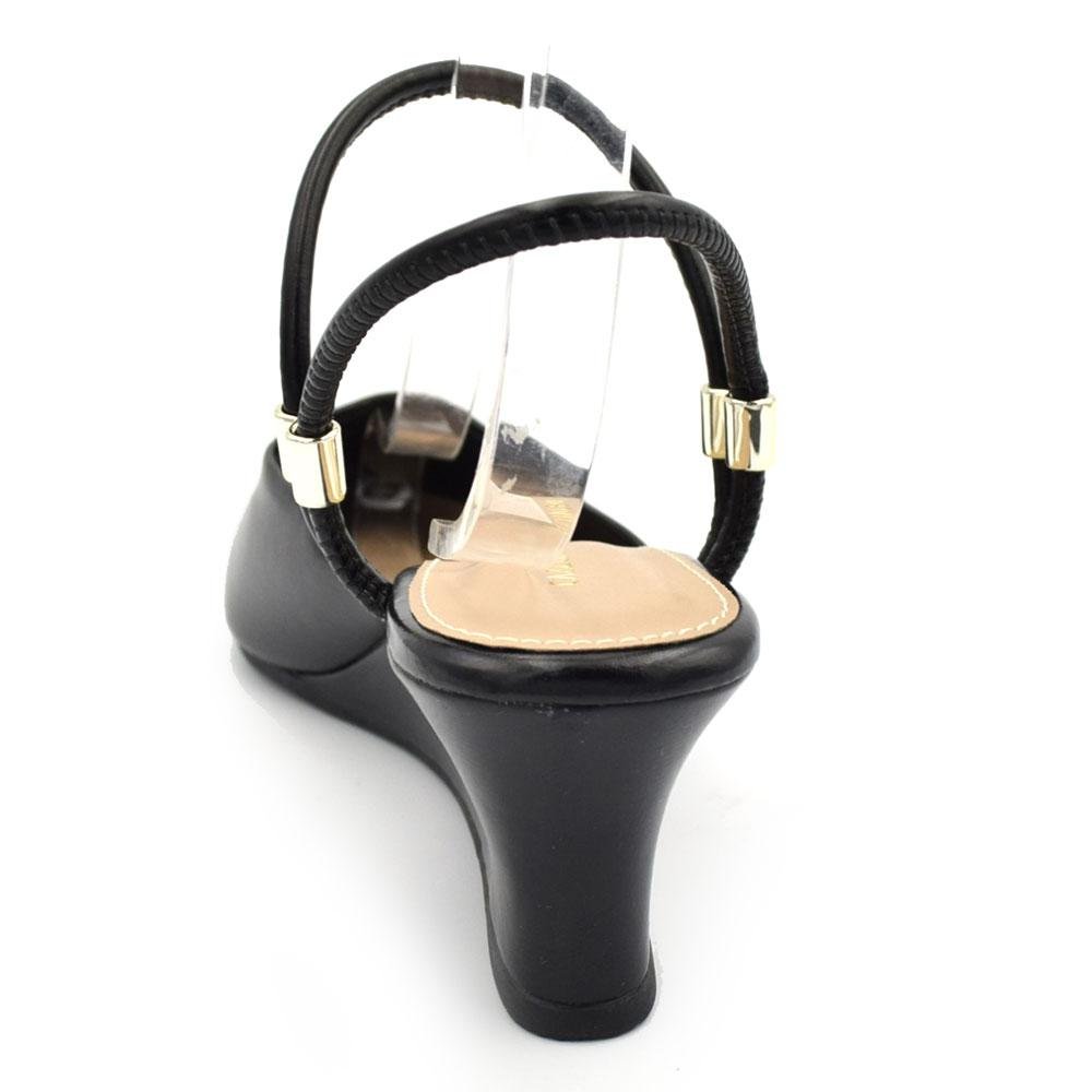 Scarpin Anabela Slingback Cazzualen 33.1148 Preto 4