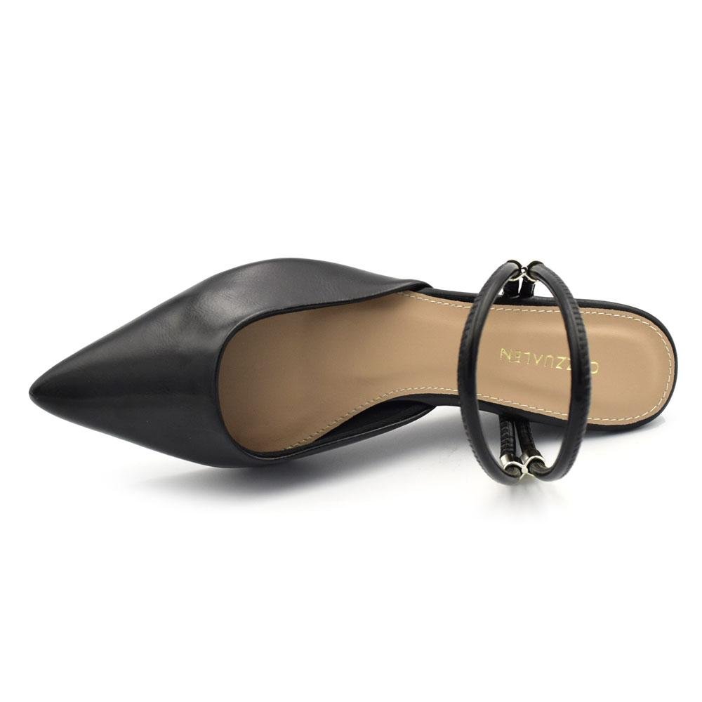 Scarpin Anabela Slingback Cazzualen 33.1148 Preto 6