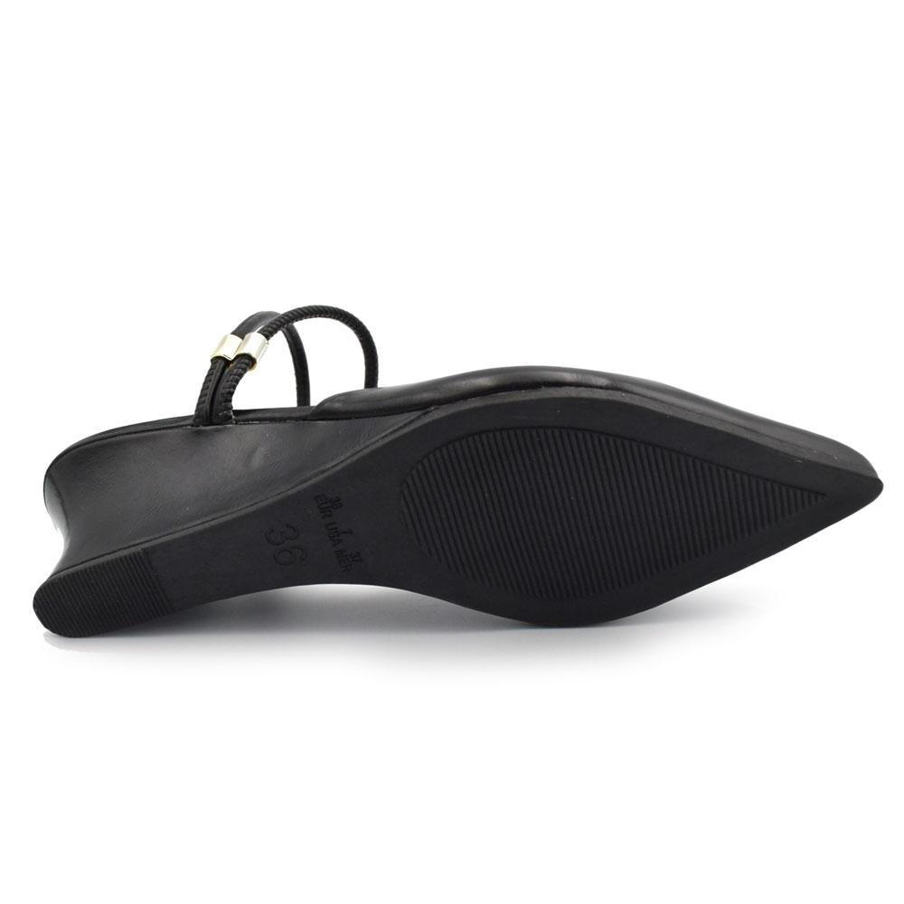 Scarpin Anabela Slingback Cazzualen 33.1148 Preto 7