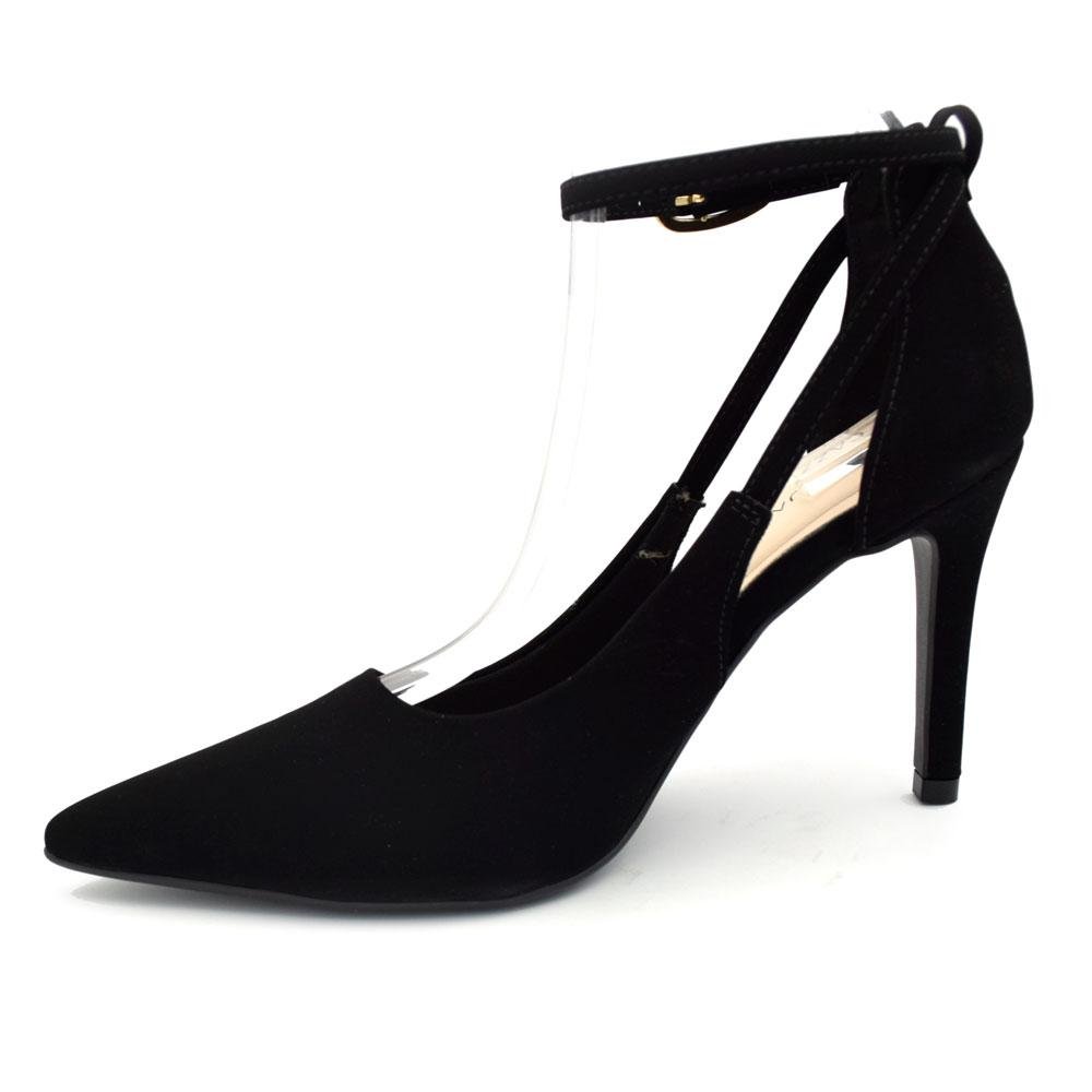 Scarpin de Salto Alto Feminino Cazzualen T9430-293 Preto 4