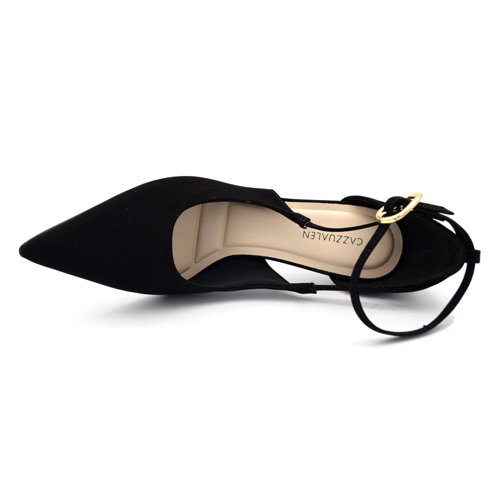 Scarpin de Salto Alto Feminino Cazzualen T9430-293 Preto 5