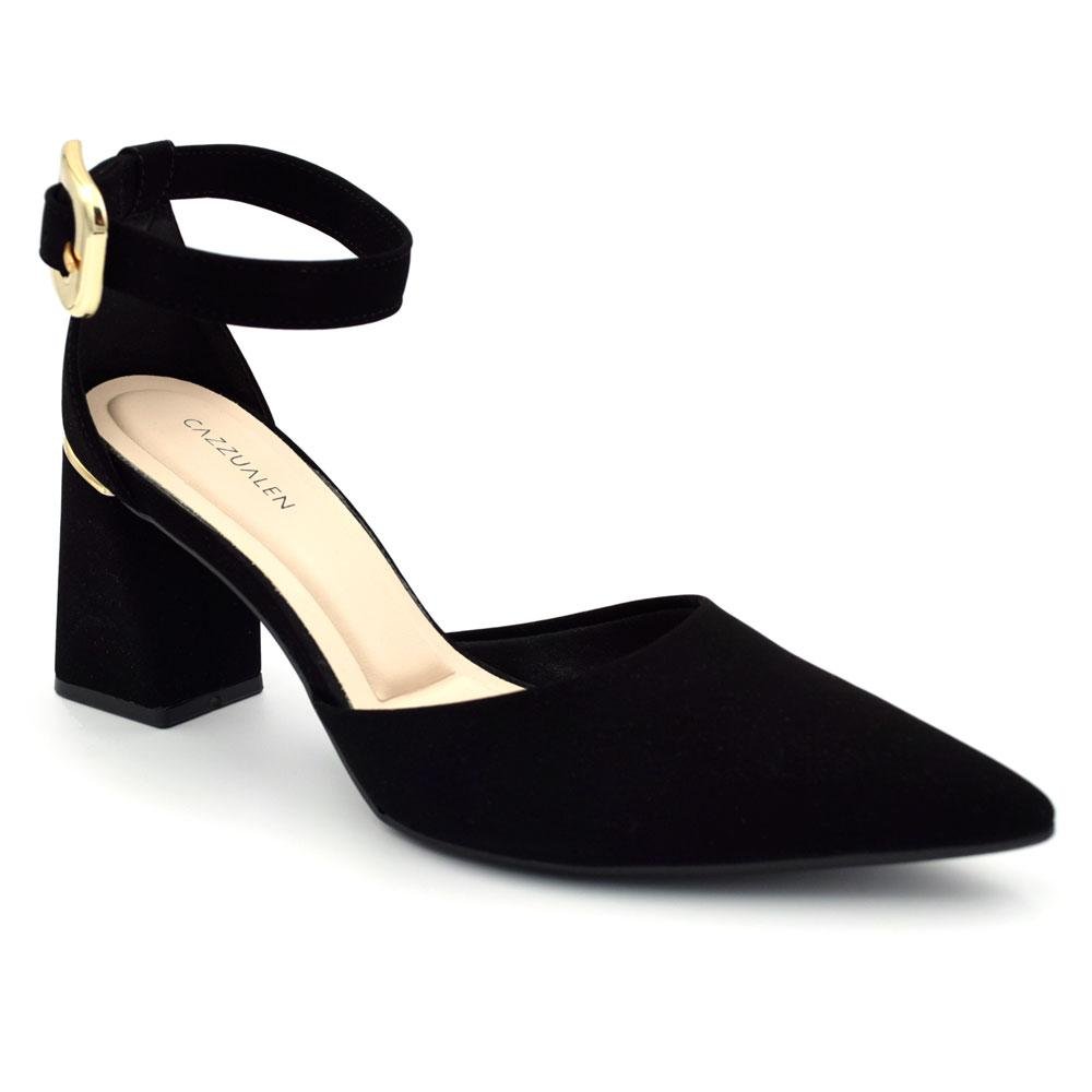 Scarpin de Salto Bloco Feminino Cazzualen T7012-024