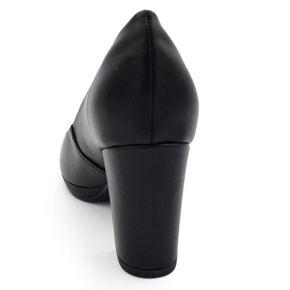 Scarpin de Salto Bloco Feminino Piccadilly 130185 Preto 4