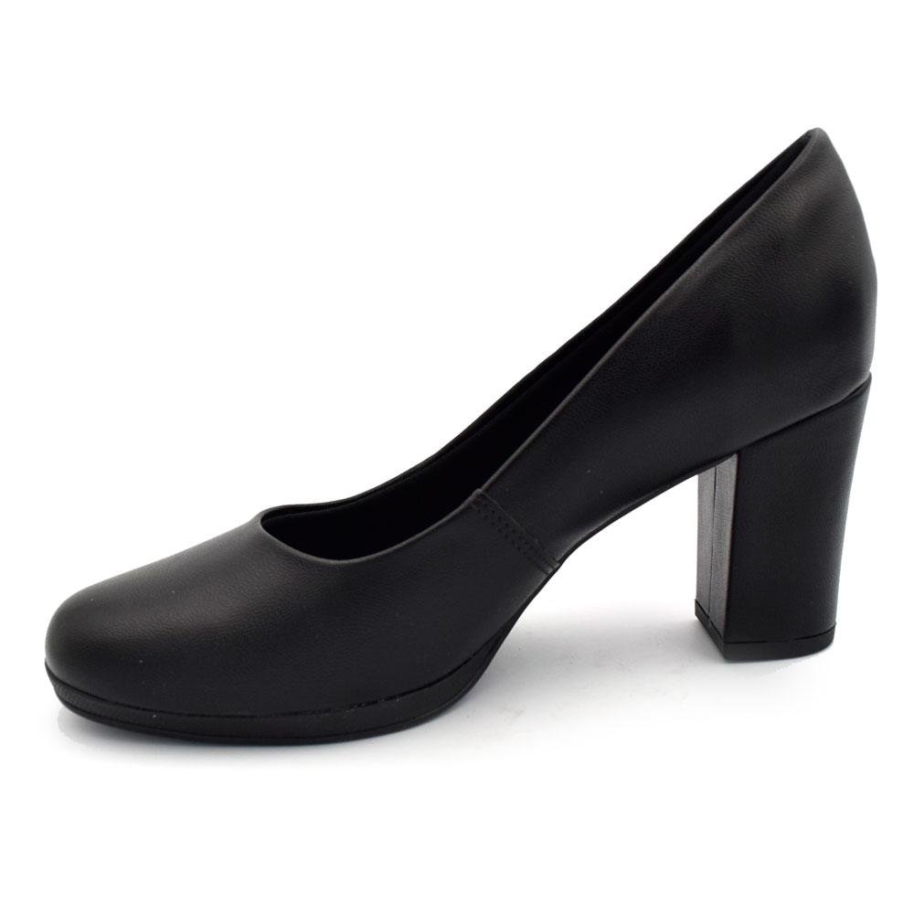 Scarpin de Salto Bloco Feminino Piccadilly 130185 Preto 5