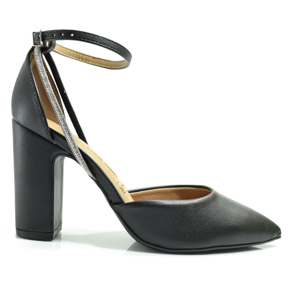 Scarpin de Salto Bloco Feminino Vizzano 1285.449.27850 Preto 3