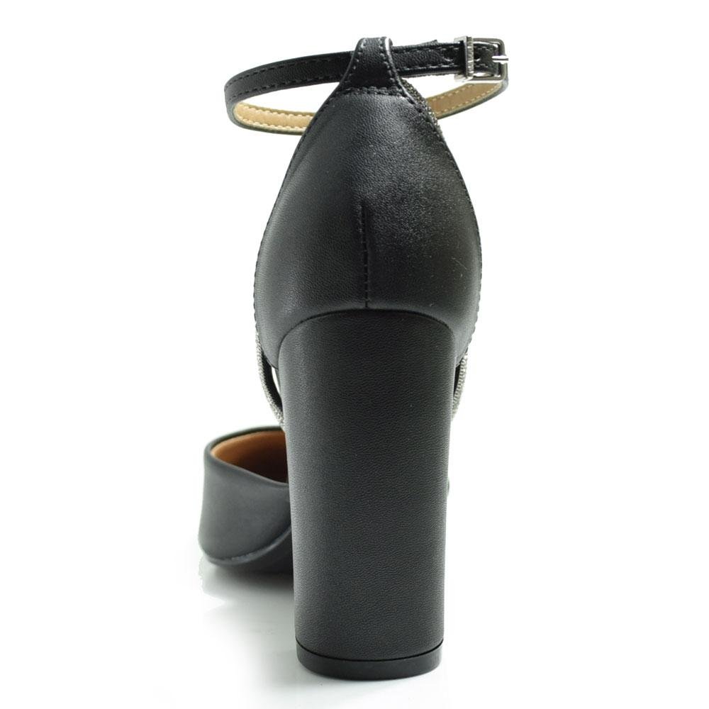 Scarpin de Salto Bloco Feminino Vizzano 1285.449.27850 Preto 4