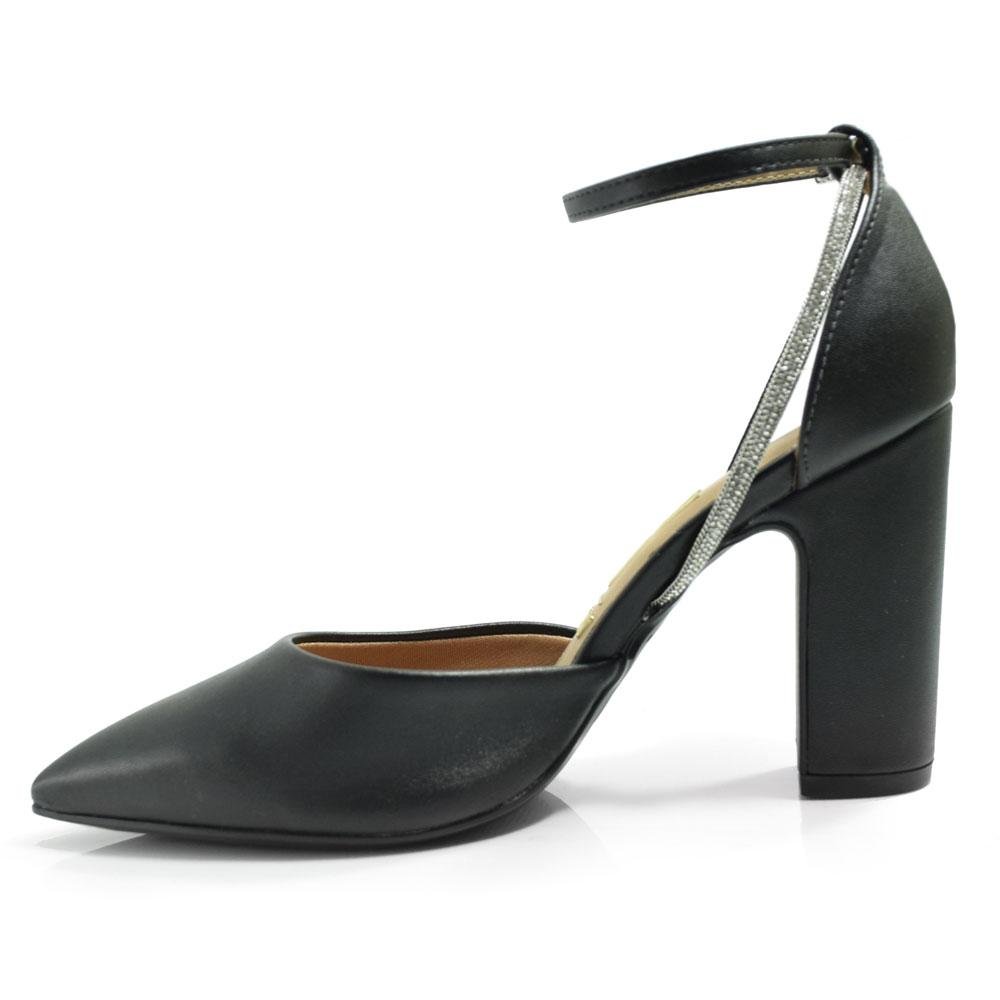 Scarpin de Salto Bloco Feminino Vizzano 1285.449.27850 Preto 5