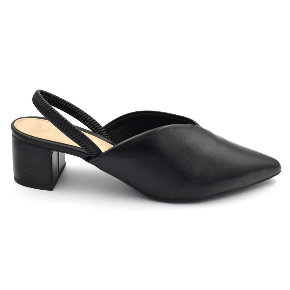 Scarpin Slingback Feminino Cazzualen 53.147 Preto 3