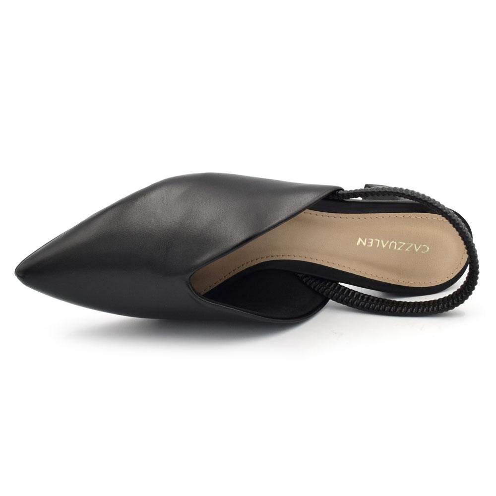 Scarpin Slingback Feminino Cazzualen 53.147 Preto 6