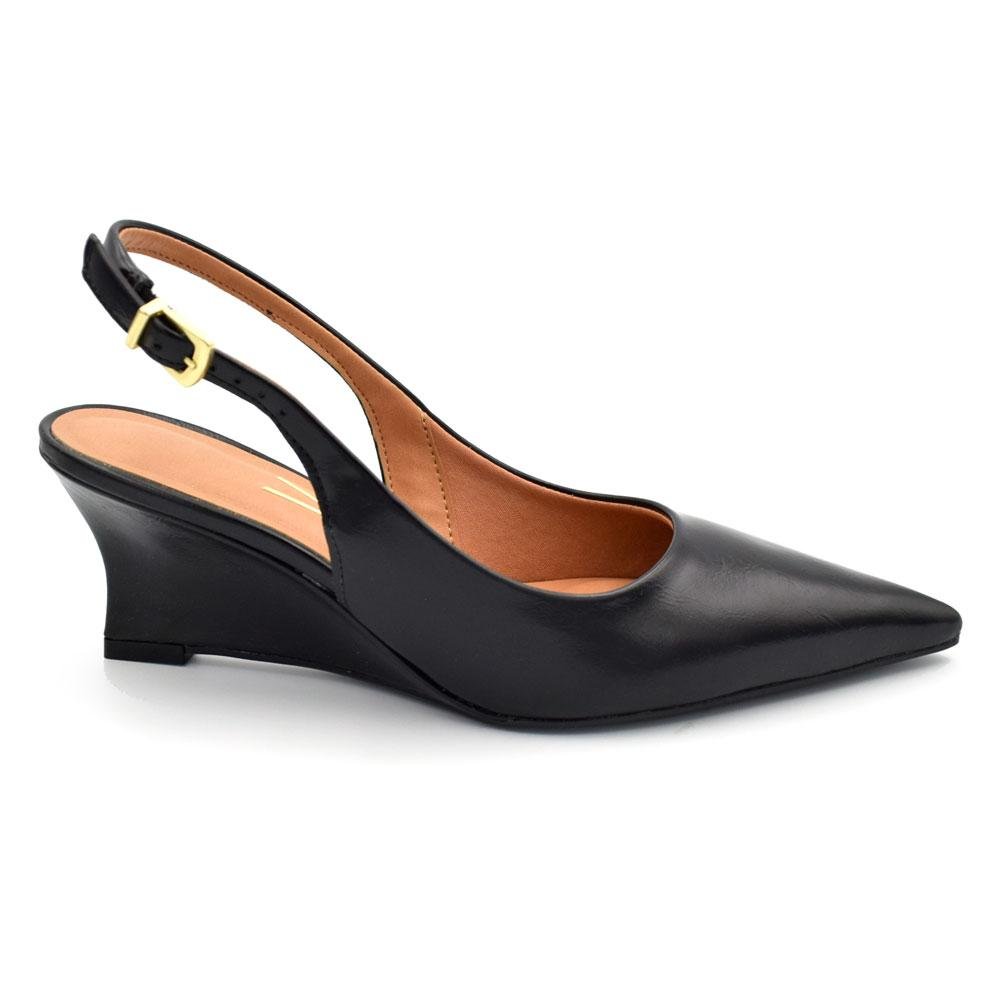 Scarpin Slingback Anabela Vizzano 1483.101.31310 Preto 3