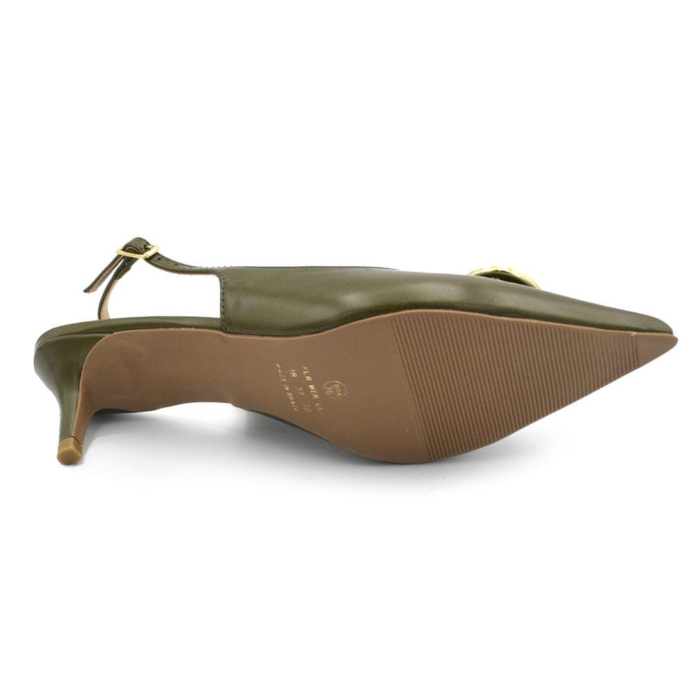 Scarpin Slingback Feminino Suzzara 15601-30 Verde 7
