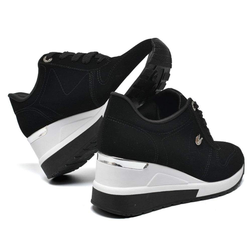 Tênis Anabela Feminino Via Marte 046-020-01 Preto 2