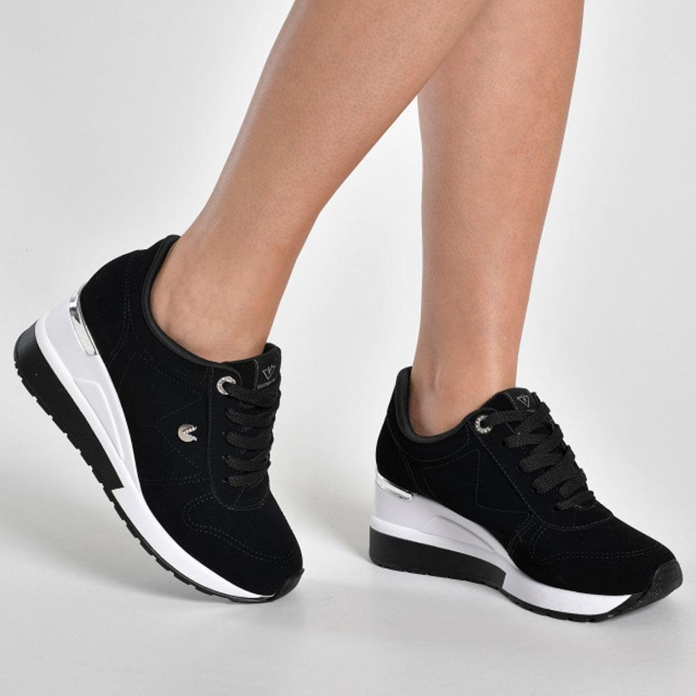 Tênis Anabela Feminino Via Marte 046-020-01 Preto 3
