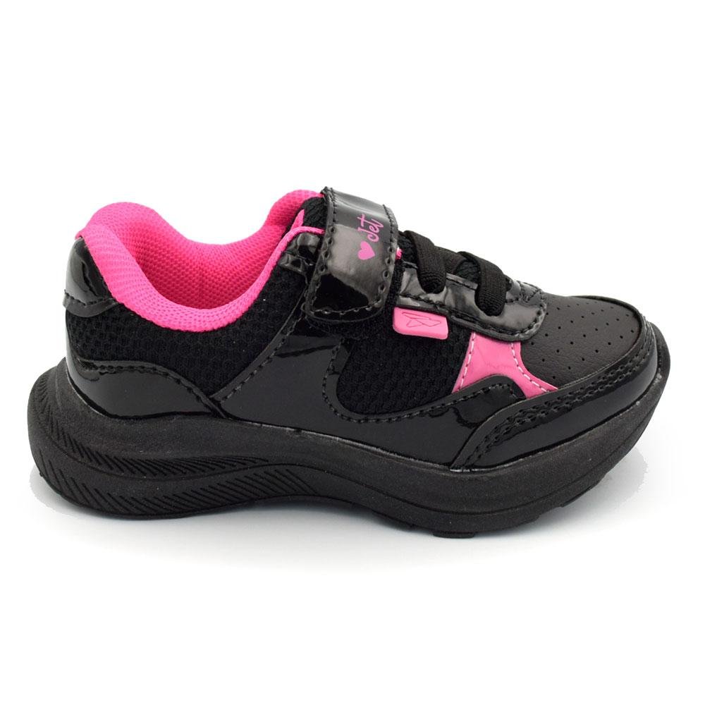 Tênis de Menina Jet Kids do 20 ao 24 20.062 Preto 3