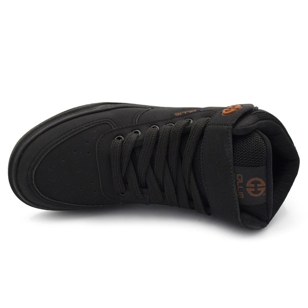 Tênis de Cano Alto Masculino Ollie Alpha 4 Preto 6